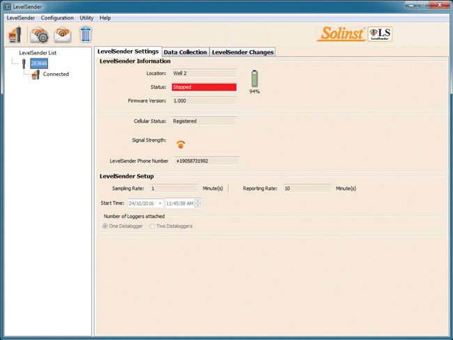 Levelsender Telemetry